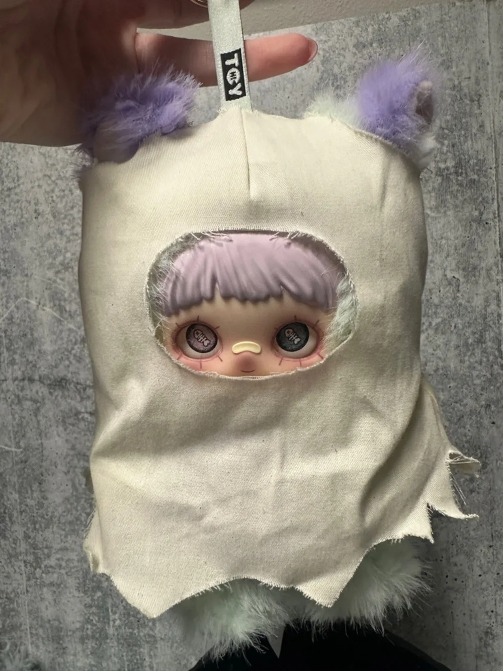 MayMei Ghost Elda Dark Forest Series Plush Pendant Keychain Glow in dark tummy